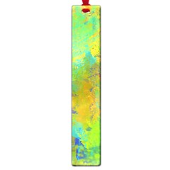 Abstract In Blue, Green, Copper, And Gold Large Book Marks by digitaldivadesigns