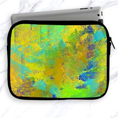 Abstract In Blue, Green, Copper, And Gold Apple Ipad 2/3/4 Zipper Cases by digitaldivadesigns