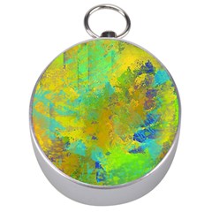 Abstract In Blue, Green, Copper, And Gold Silver Compasses by digitaldivadesigns