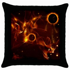 Fire And Flames In The Universe Throw Pillow Cases (black)