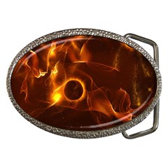 Fire And Flames In The Universe Belt Buckles