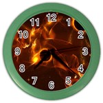 Fire And Flames In The Universe Color Wall Clocks Front