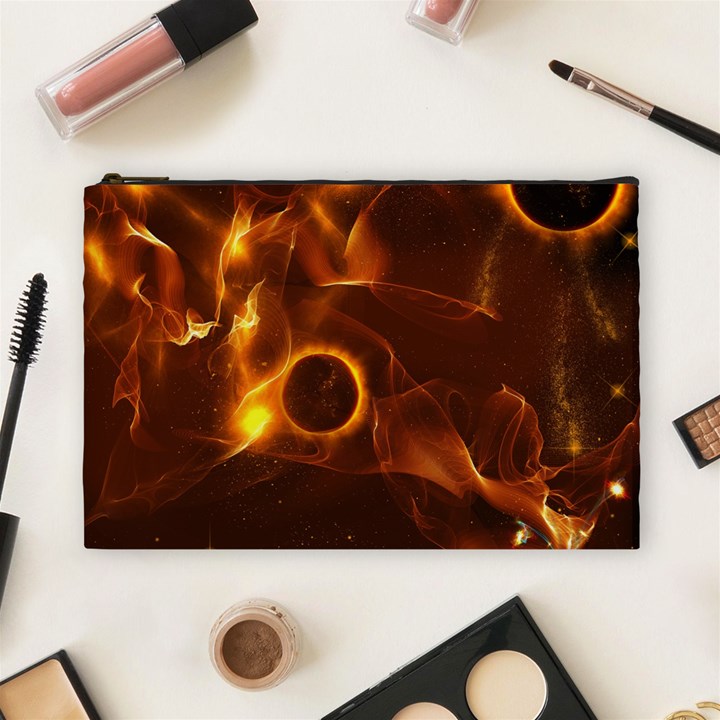 Fire And Flames In The Universe Cosmetic Bag (Large) 