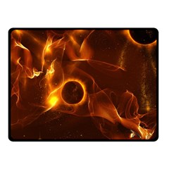 Fire And Flames In The Universe Fleece Blanket (small)