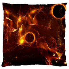 Fire And Flames In The Universe Large Cushion Cases (two Sides) 