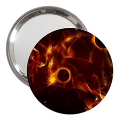 Fire And Flames In The Universe 3  Handbag Mirrors