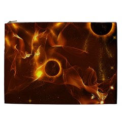 Fire And Flames In The Universe Cosmetic Bag (xxl)  by FantasyWorld7