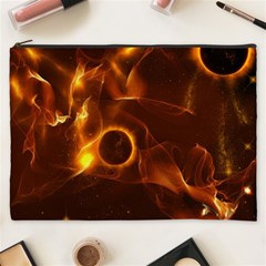 Fire And Flames In The Universe Cosmetic Bag (xxxl)  by FantasyWorld7