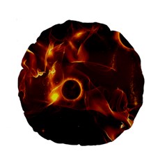 Fire And Flames In The Universe Standard 15  Premium Round Cushions