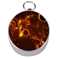 Fire And Flames In The Universe Silver Compasses by FantasyWorld7