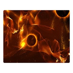 Fire And Flames In The Universe Double Sided Flano Blanket (large)  by FantasyWorld7