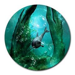 Wonderful Dolphin Round Mousepads