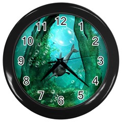 Wonderful Dolphin Wall Clocks (black)