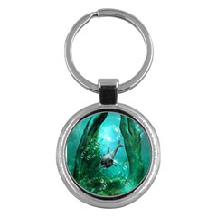 Wonderful Dolphin Key Chains (round)  by FantasyWorld7