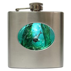 Wonderful Dolphin Hip Flask (6 Oz) by FantasyWorld7