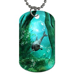 Wonderful Dolphin Dog Tag (two Sides)