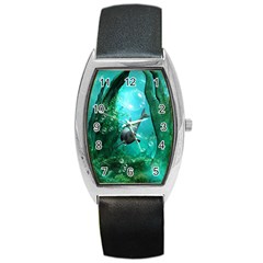 Wonderful Dolphin Barrel Metal Watches