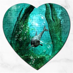 Wonderful Dolphin Jigsaw Puzzle (heart)