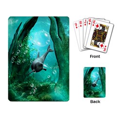 Wonderful Dolphin Playing Card by FantasyWorld7