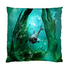 Wonderful Dolphin Standard Cushion Case (one Side) 