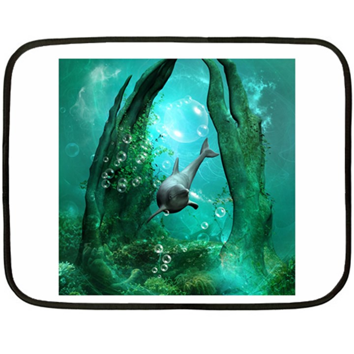 Wonderful Dolphin Fleece Blanket (Mini)