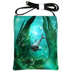 Wonderful Dolphin Shoulder Sling Bags by FantasyWorld7