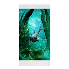 Wonderful Dolphin Shower Curtain 36  X 72  (stall) 