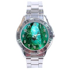 Wonderful Dolphin Stainless Steel Men s Watch