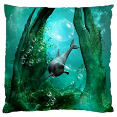 Wonderful Dolphin Large Cushion Cases (two Sides) 