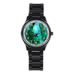 Wonderful Dolphin Stainless Steel Round Watches