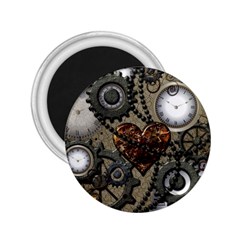 Steampunk With Heart 2 25  Magnets