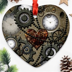 Steampunk With Heart Ornament (heart) 