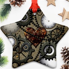 Steampunk With Heart Ornament (star) 