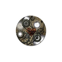 Steampunk With Heart Golf Ball Marker (10 Pack)