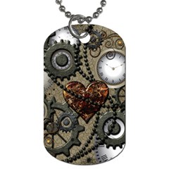 Steampunk With Heart Dog Tag (two Sides)