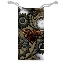 Steampunk With Heart Jewelry Bags