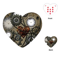 Steampunk With Heart Playing Cards (heart) 