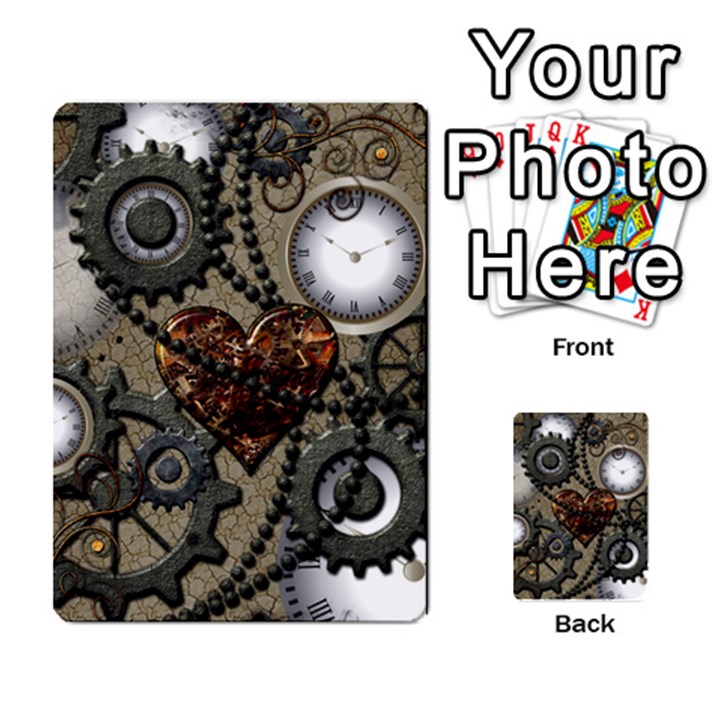 Steampunk With Heart Multi-purpose Cards (Rectangle) 