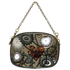 Steampunk With Heart Chain Purses (one Side) 