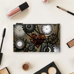 Steampunk With Heart Cosmetic Bag (small) 