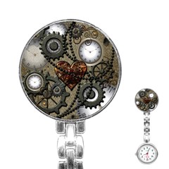 Steampunk With Heart Stainless Steel Nurses Watches