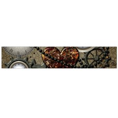 Steampunk With Heart Flano Scarf (large) 