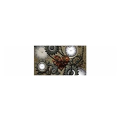 Steampunk With Heart Satin Scarf (oblong)