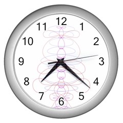 Symmetric Wall Clocks (silver) 