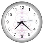 Symmetric Wall Clocks (Silver)  Front