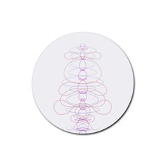 Symmetric Rubber Coaster (round) 