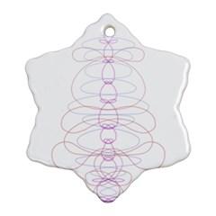 Symmetric Snowflake Ornament (2-side)