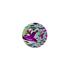 Purple, Green, And Blue Abstract 1  Mini Magnets by digitaldivadesigns