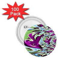 Purple, Green, And Blue Abstract 1 75  Buttons (100 Pack) 