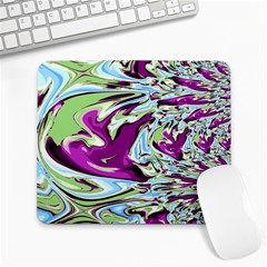 Purple, Green, And Blue Abstract Large Mousepads